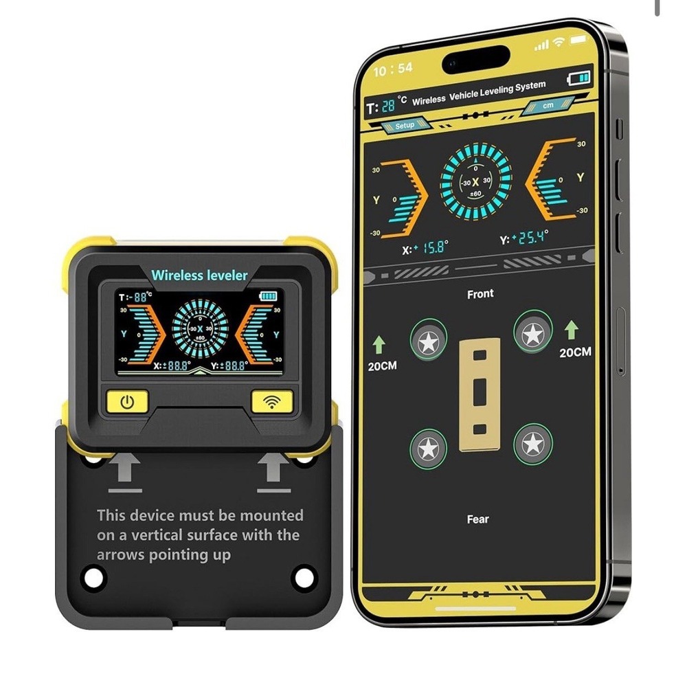 Wireless RV Leveling System Bluetooth 5.0 Real-Time Auto Leveler